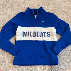 Victorias Secret PINK Kentucky Wildcats Quarter-Zip Sweatshirt Size XS